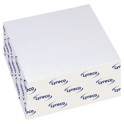 Lyreco White Sticky Paper Cube 76 X 76mm 400 Sticky Notes