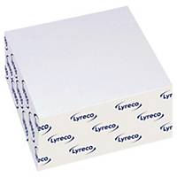 Lyreco Repositionable Notes Cube White 3x3 inch - 400 Sheets