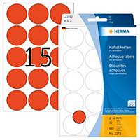 Herma 2272 étiquettes rondes colorées, 32 mm, rouge, par 480 étiquettes
