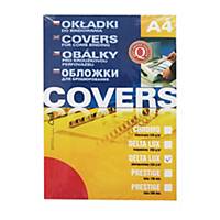 PK100 D.RECT 008704 COVER BINDERS A4 RED
