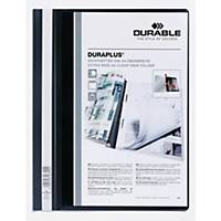 Durable Duraplus 2579 snelhechtmap, A4, PVC, personaliseerbaar, zwart, per map