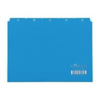 Leitkartenregister Durable 36600 A6, A-Z, 25teilig, 5/5 Fahnen, blau