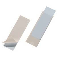 DURABLE POCKET FIX LABEL HOLDERS - PACK OF 10 40 X 100MM