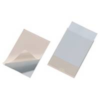 Durable Selbstklebetaschen Pocketfix 8077, 74 x 105mm, transparent, 10 Stück