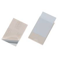 Durable Selbstklebetaschen Pocketfix 8079, 90 x 57mm, transparent, 10 Stück