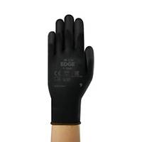 Ansell Edge® 48-126 Multipurpose Gloves, Size 6, Black, 12 Pairs