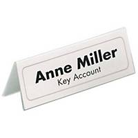 Table name tag Durable 8050, 61 x 150 mm, made of plastic, transparent