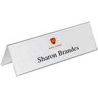 Durable 8053 table place name holder PVC 297x105mm