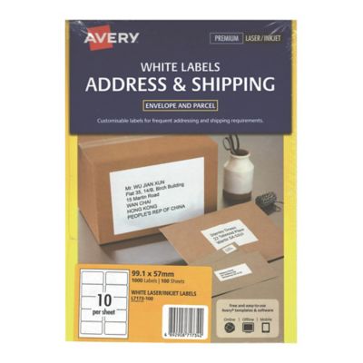 Avery L7173-100 Laser Label 99.1 x 57mm - Box of 1000 Labels