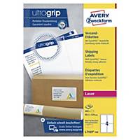 AVERY L7169-100 BLOCKOUT LASER SHIPPING & PARCEL LABELS 139X99.1MM - BOX OF 100