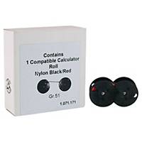 Compatibel printlint voor rekenmachines Stock 35 (GR 51) R B-02, zwart/rood