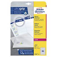 Avery L7651 mini etiketten voor laserprinters, 38,1 x 21,2 mm, 1.625 stuks