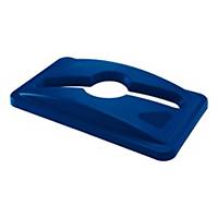 Rubbermaid Commercial Products Slim Jim® Recycling Mixed Lid - Blue