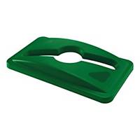 Rubbermaid Commercial Products Slim Jim® Recycling Mixed Lid - Green