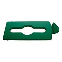 Rubbermaid Commercial Products Slim Jim® Mixed Recycling Station Lid - Green