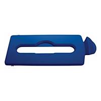 Rubbermaid Commercial Products Slim Jim® Recycling Station Blue Paper Slot Lid