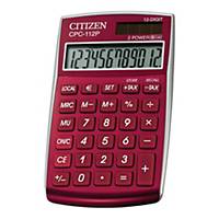 Kalkulator CITIZEN CPC-112, 12 pozycji, czerwony*