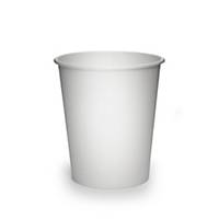 White Single Wall Hot Paper Cup 8oz- Pack of 50