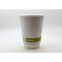 PLA Lined Double Wall Coffee Cup 8oz- Pack of 25