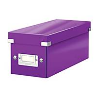 Krabice na CD Leitz Click&Store, purpurová