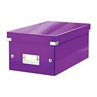 Krabice na DVD Leitz Click&Store, purpurová