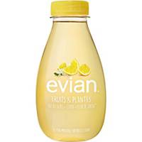 Eau Evian Fruits & plantes citron et fleur de sureau, les 12 bouteilles de 37 cl