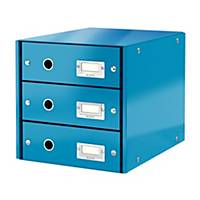 LEITZ CLICK & STORE 3-DRAWER BLUE