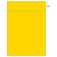 PFW Labels Yellow A4 Labels with 51mm Backsplit - Pack of 500