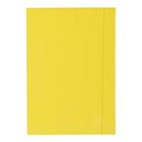 Teczka z gumką BARBARA, karton/lakier, A4, 350 g, żółta