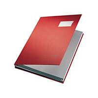 Signature folder Leitz 5700, 20 Trays, PP-Foiler Einband, red