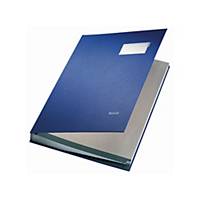 Leitz Unterschriftsmappe 5700, 20 Fächer, PP-kaschierter Einband, blau
