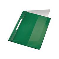 Leitz Schnellhefter Exquisit 4194, A4 Überbreite, aus PVC-Folie, grün