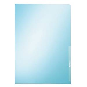 Leitz Cosy pochette coin avec intercalaires, 3 compartiments, ft A4, PP de  200 micron, opaque, bleu
