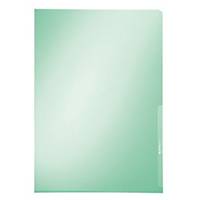 Leitz 4100 L-folder A4 PVC 15/100e green - pack of 100