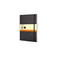 Moleskine XL notebook ruled soft cover black