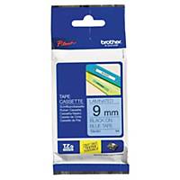 Label tape Brother P-touch TZE-521, 9 mm x 8 m, laminated, black/blue