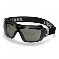 Uvex 9309286 Pheos CX2 SONIC ruimzichtbril, grijze lens, zwart montuur, per stuk