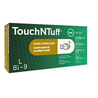 Ansell TouchNTuff® 69-210 Disposable Latex Gloves, Size S, 100 Pieces