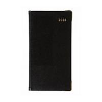 Business Pockets - Slimchart Week-to-View (Appts) Pocket Diary - 2024 - Black