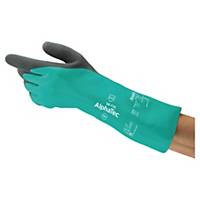 Ansell AlphaTec® 58-735 Nitril-Handschuhe, 35cm, Gröβe 7, Grau/Grün