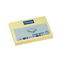 Lyreco plain yellow sticky notes 102 x 76 mm