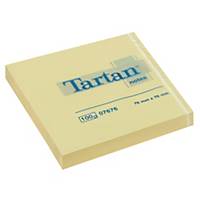 Haftnotizen Tartan 007676, 76 x 76 mm, 100 Blatt, gelb