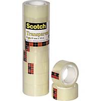 Scotch Klebefilm 5501910, 19 mm x 10 m, transparent; 1 Rollen Klebeband
