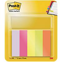 Post-it 670/5 neon markeerstroken 15x50mm 5 kleuren