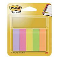 Zakładki papierowe Post-it®, 5 klasycznych kolorów, w opakowaniu 500 zakładek