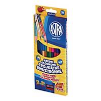 BX12 ASTRA TRIANGLE COLORS PENCILS