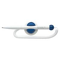 Kugelschreiber Schneider Klick-Fix-Pen, blau schreibend, blau/weiss