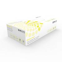 Nitrile PowderFree Disposable Gloves -  Yellow Size Medium,  Box of 100