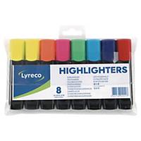 Lyreco Highlighters Asst - Pack Of 8