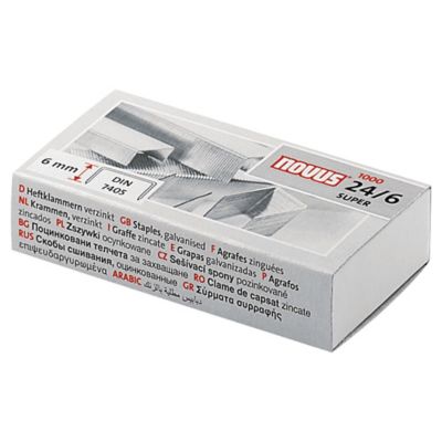 Drátky do sešívačky 24/6 Novus, 1000 ks